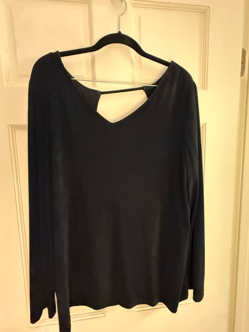 Chico's Travelers Black Pullover Top